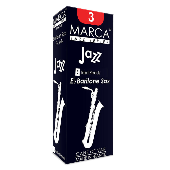 Marca Jazz Filed Reeds ~ 5 Pack ~ Baritone Sax ~ 3