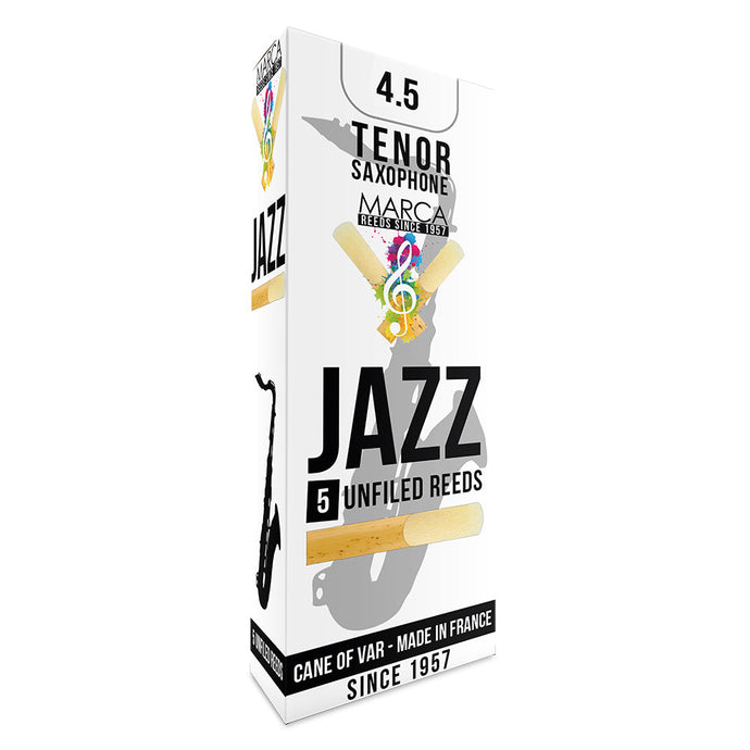 Marca Jazz Unfiled Reeds ~ 5 Pack ~ Tenor Sax ~ 4.5