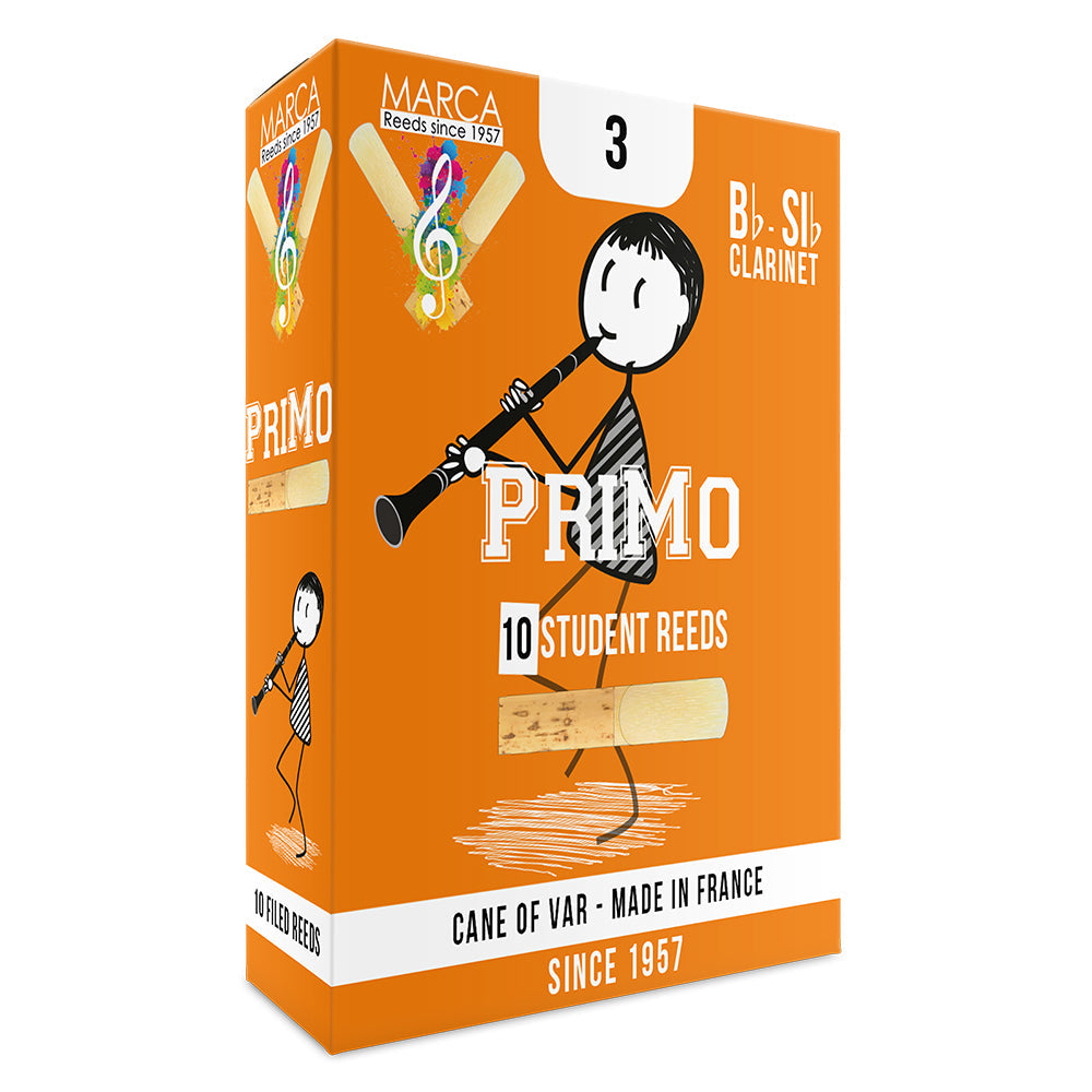 Marca PriMo Reeds ~ 10 Pack ~ Bb Clarinet ~ 3