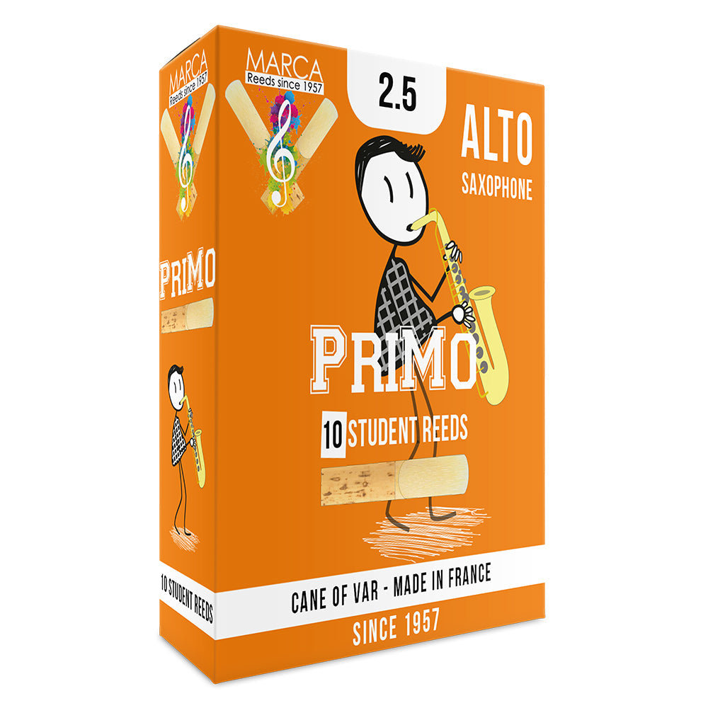 Marca PriMo Reeds ~ 10 Pack ~ Alto Sax ~ 2.5