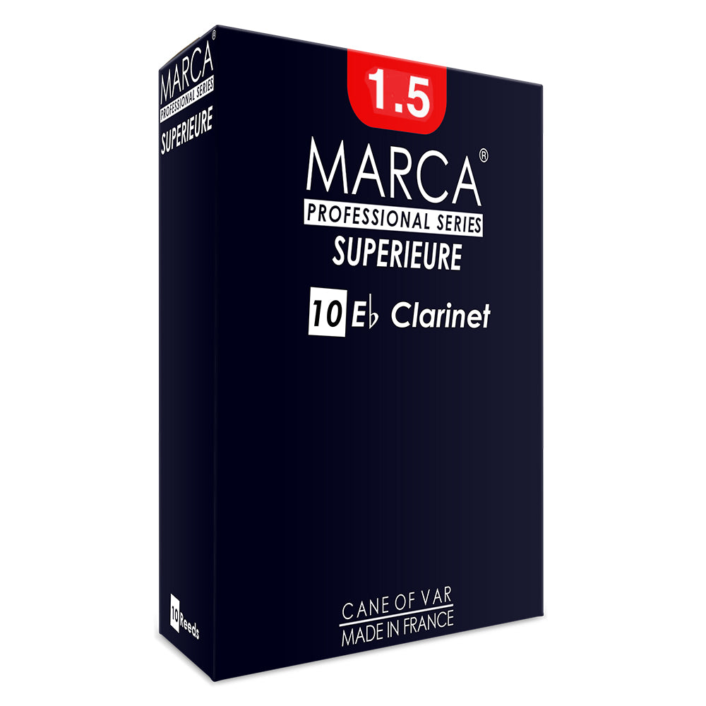 Marca Superieure Reeds ~ 10 Pack ~ Eb Clarinet ~ 1.5