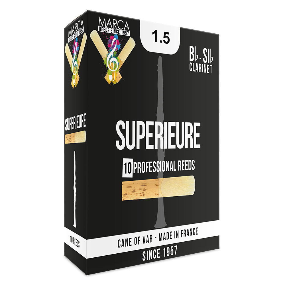 Marca Superieure Reeds ~ 10 Pack ~ Bb Clarinet ~ 1.5