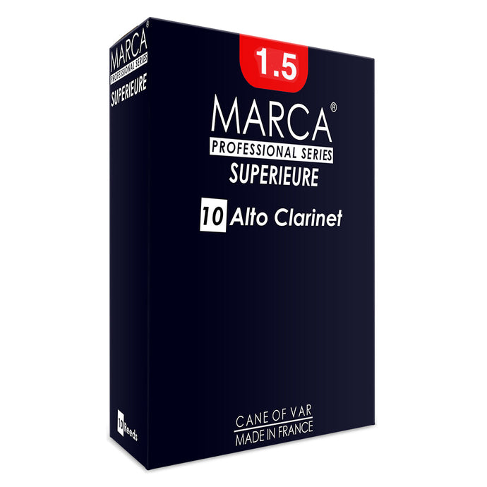 Marca Superieure Reeds ~ 10 Pack ~ Alto Clarinet ~ 1.5