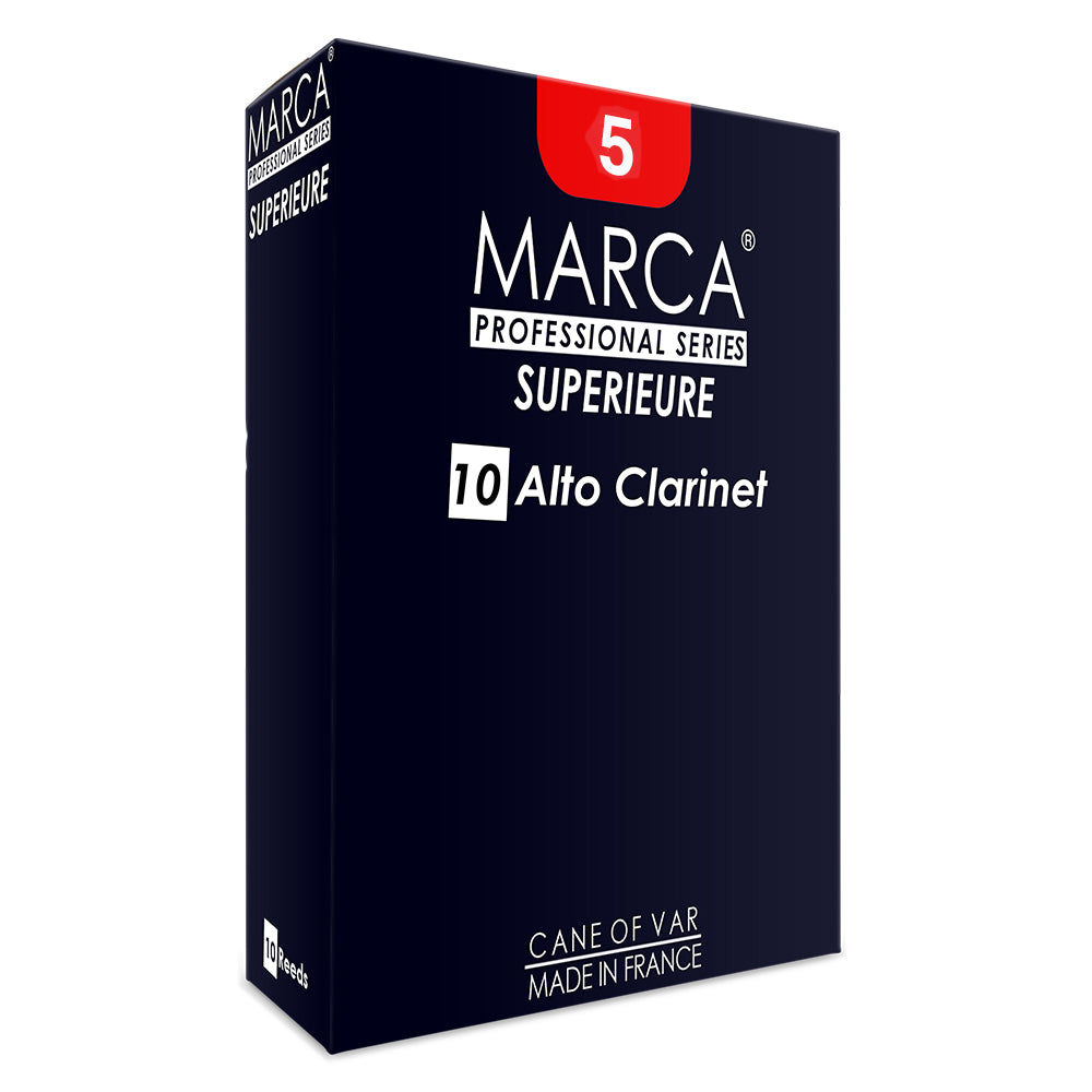 Marca Superieure Reeds ~ 10 Pack ~ Alto Clarinet ~ 5