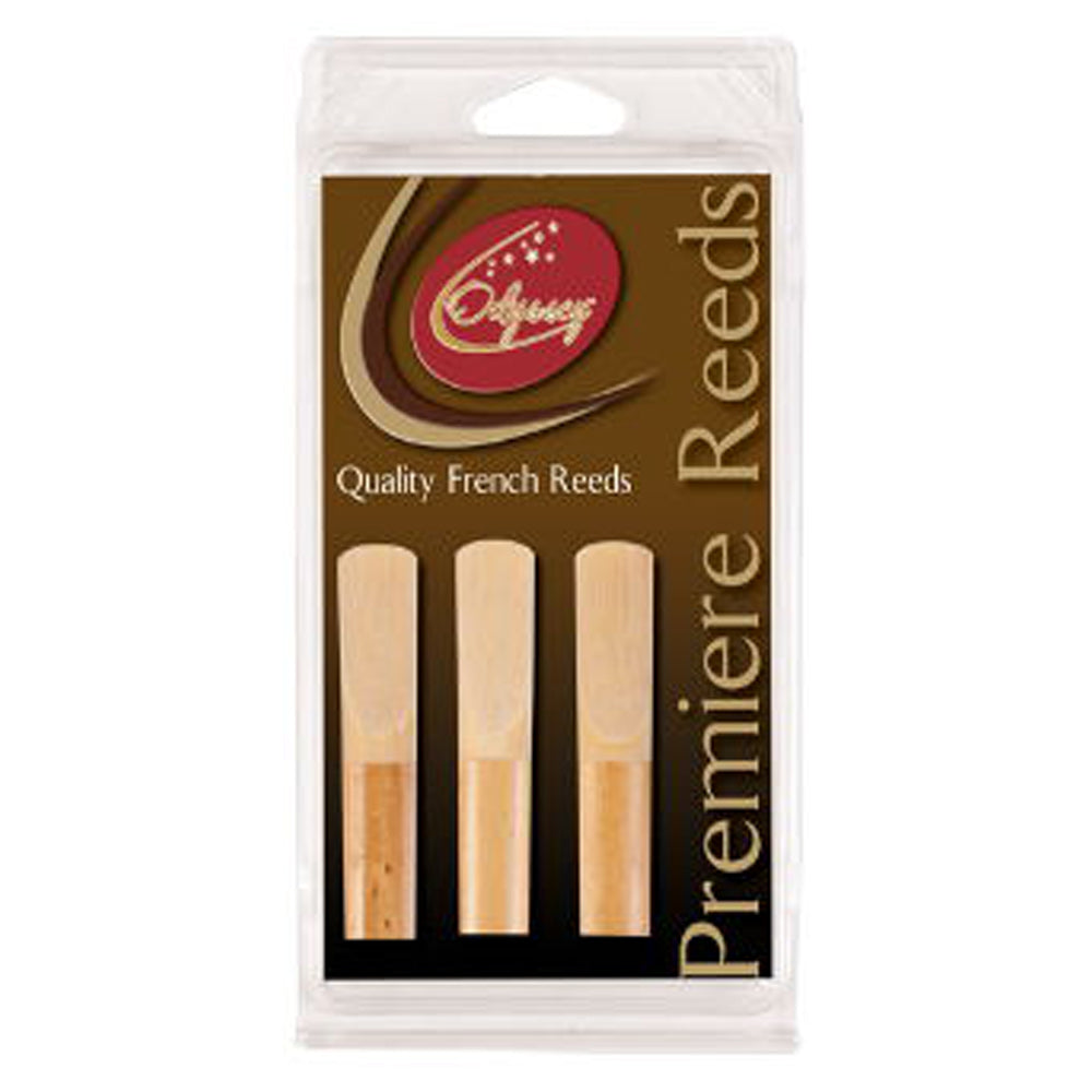 Odyssey Premiere Bass Clarinet Reeds ~ 2.5 Pack of 3