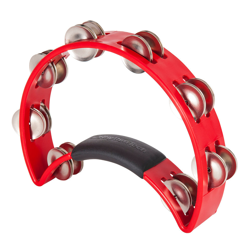 Rhythm Tech Original Tambourine ~ Nickel Steel Jingles ~ Red