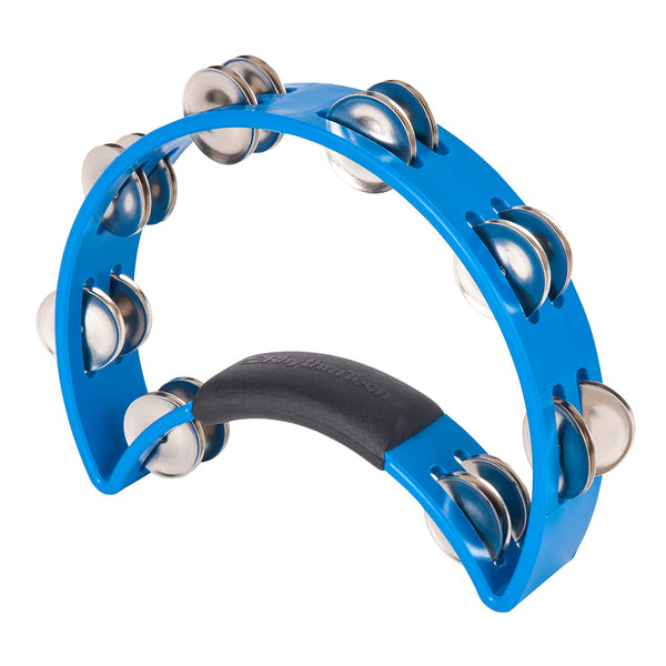 Rhythm Tech Original Tambourine ~ Nickel Steel Jingles ~ Blue