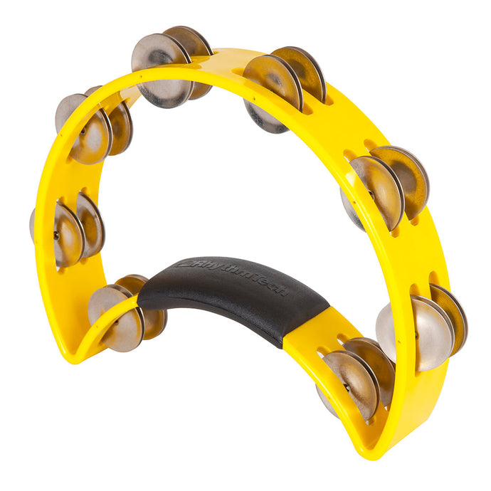 Rhythm Tech Original Tambourine ~ Nickel Steel Jingles ~ Yellow