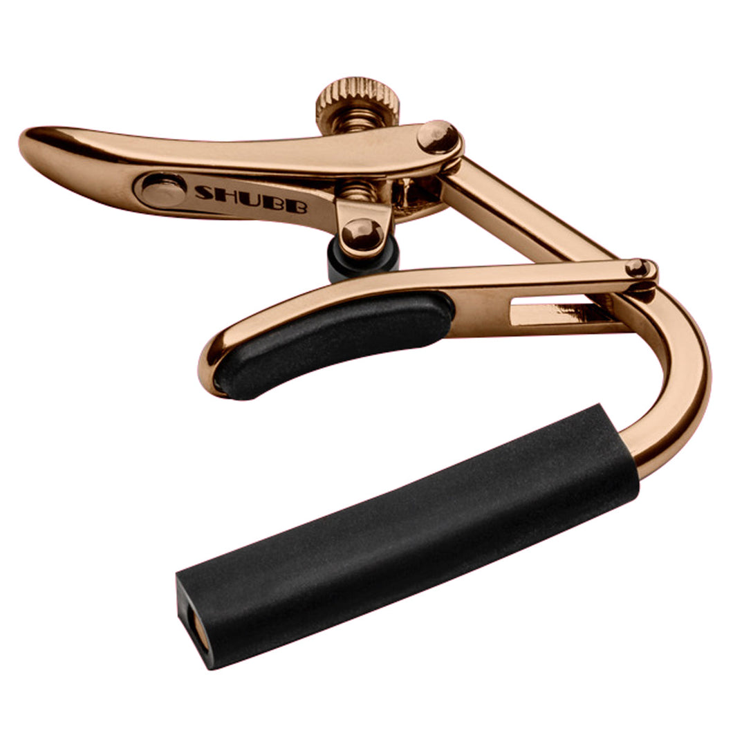 Shubb 'Capo Royale' Steel String Guitar Capo ~ Rose Gold