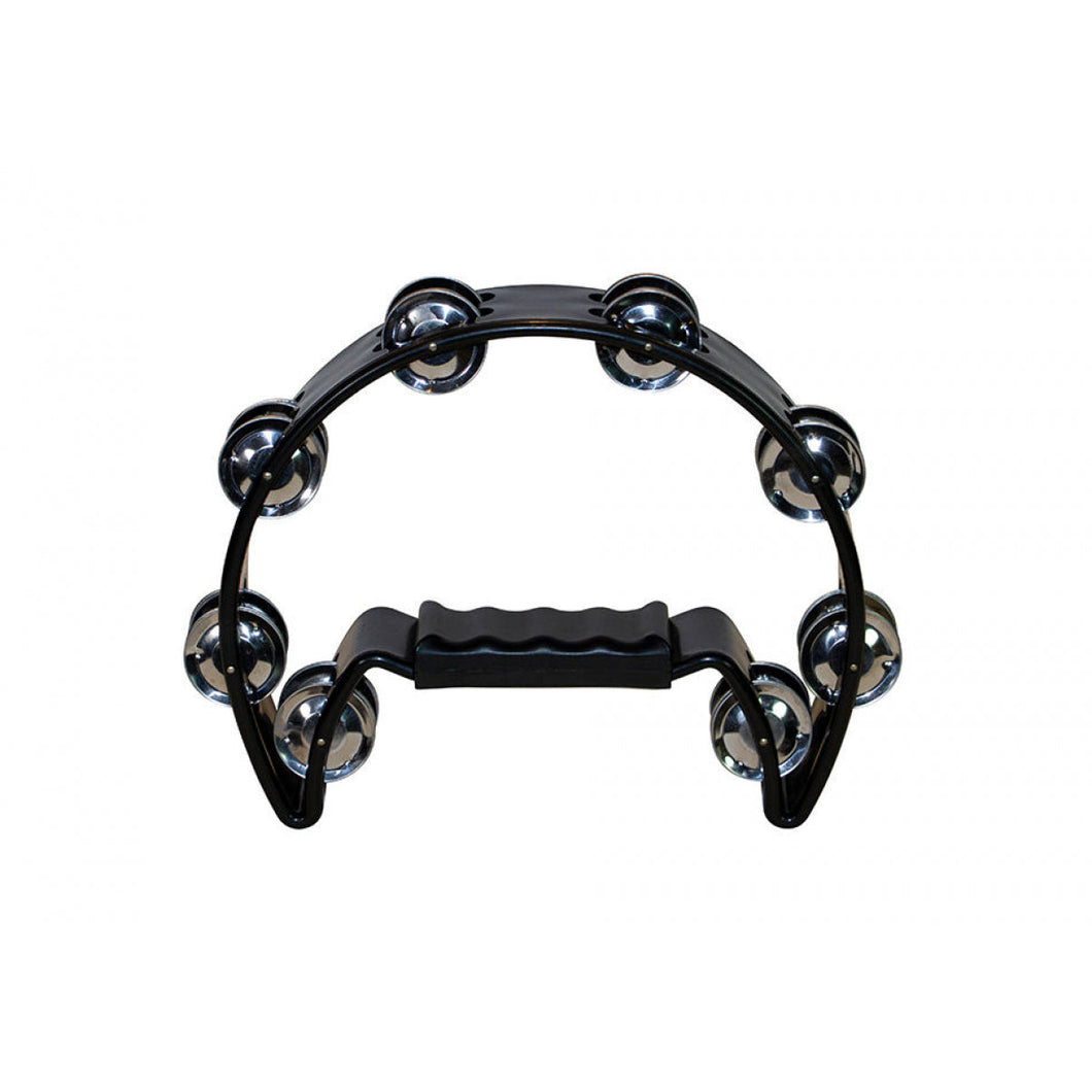 On-Stage Half Moon Tambourine ~ Black