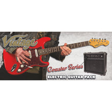 Lade das Bild in den Galerie-Viewer, Vintage V60 Coaster Series Electric Guitar Pack ~ Gloss Red
