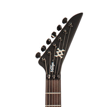 Lade das Bild in den Galerie-Viewer, Vintage VMX Series WARP Electric Guitar ~ Satin Black
