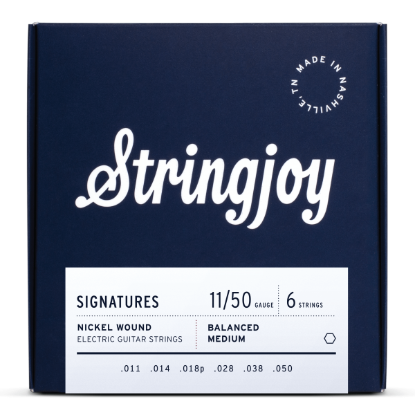 Stringjoy Signatures | Balanced Medium Gauge (11-50) Nickel Wound Electric Guitar Strings