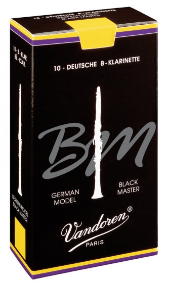 Vandoren Bb Clarinet Reeds 6+ Black Master Traditional (10 Box)