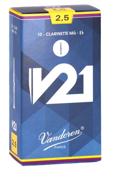 Vandoren Eb Clarinet Reeds 2.5 V21 (10 Box)