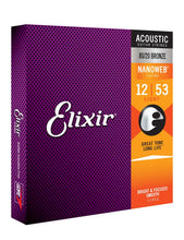 Lade das Bild in den Galerie-Viewer, Elixir E11052 Nano 80/20 Acoustic Light 12-53 Set
