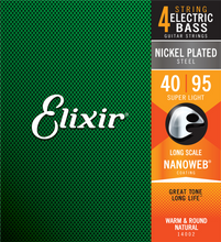 Lade das Bild in den Galerie-Viewer, Elixir E14002 Nano Bass Ls Super Lt 40-95 Set
