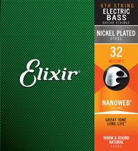 Lade das Bild in den Galerie-Viewer, Elixir E15332 .032" Nano Bass Single String
