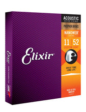 Lade das Bild in den Galerie-Viewer, Elixir E16027 Nano Pb Acoustic 011-052 C/Light Set
