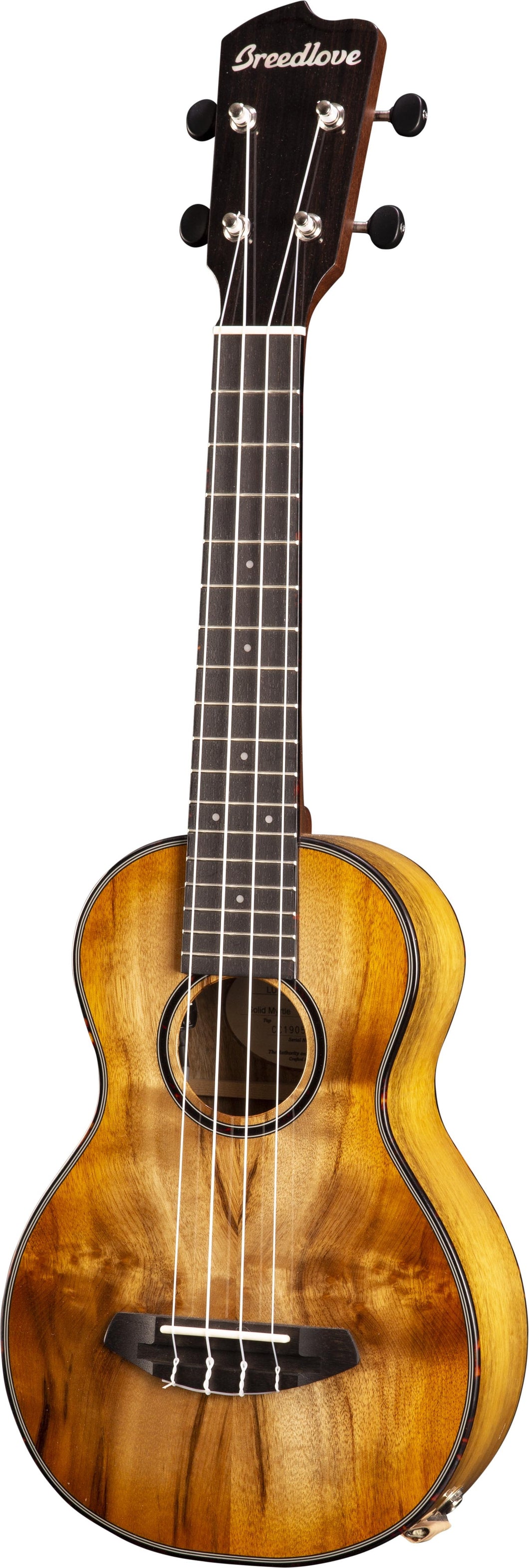 Breedlove Lu'au Concert Ukulele Natural Shadow E - Myrtlewood/Myrtlewood