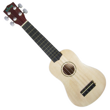 Lade das Bild in den Galerie-Viewer, Kona 21&quot;Soprano Ukulele Normal Tension Guitar+Binding
