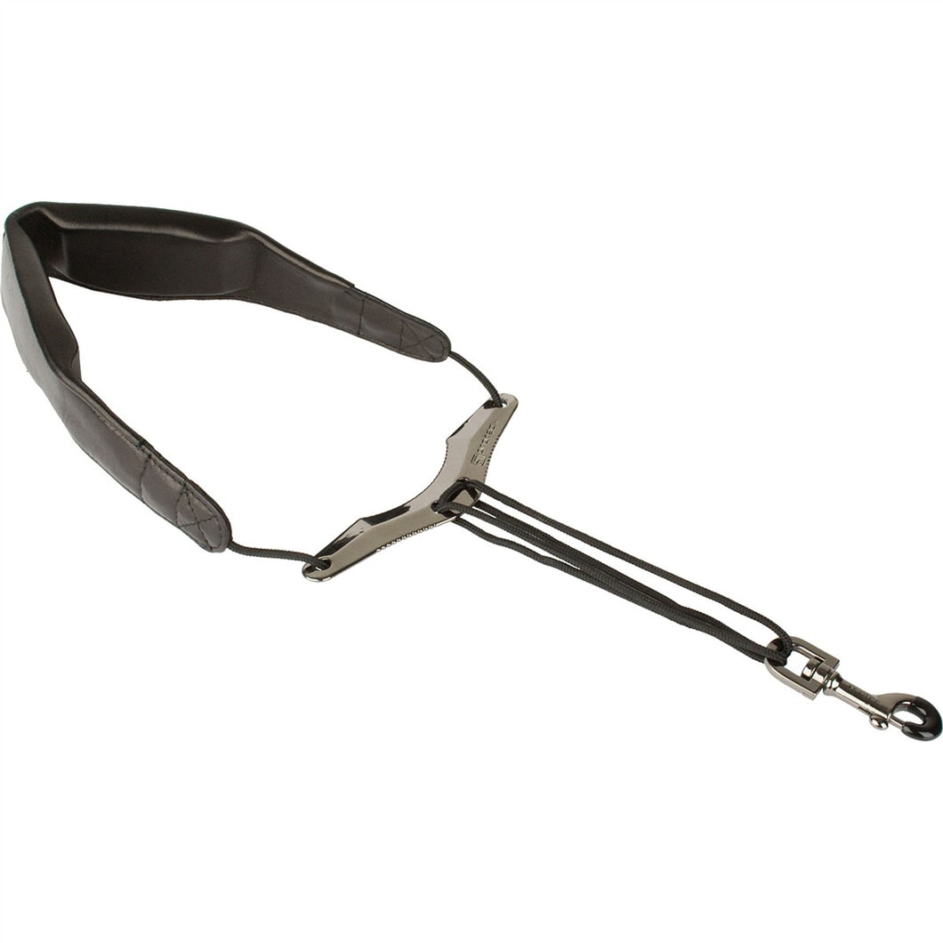 Protec Leather “Less-Stress” Neck Strap with Deluxe Metal Trigger Snap & Comfort Bar - 24