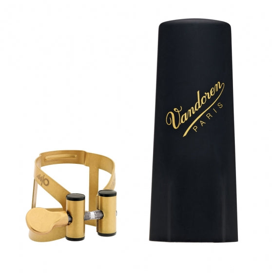 Vandoren Ligature & Cap Soprano Sax Aged Gold M/O+Plastic