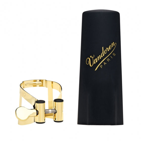 Vandoren Ligature & Cap Tenor Sax Gold M/O+Plastic