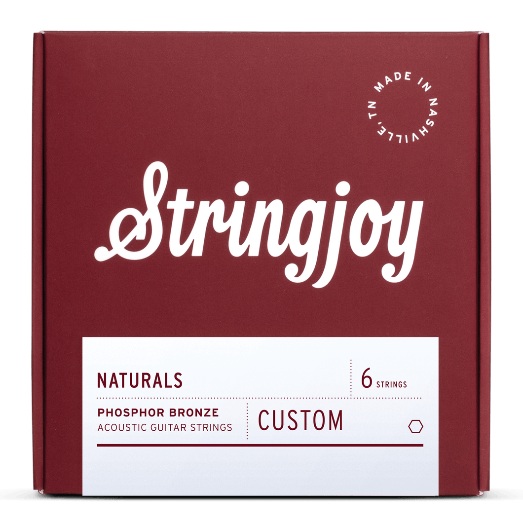 Stringjoy Naturals | Custom 6 String Phosphor Bronze Acoustic Guitar Strings