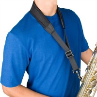 Lade das Bild in den Galerie-Viewer, Protec 24″ (Tall) Ballistic Neoprene Less-Stress Saxophone Neck Strap (NLS305M)
