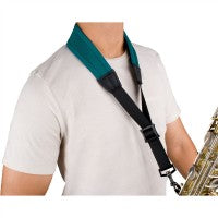 Lade das Bild in den Galerie-Viewer, Protec 24&quot; Tall Ballistic Neoprene Less-Stress Saxophone Neck Strap (NLS305MTB) Teal Blue
