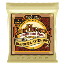 Lade das Bild in den Galerie-Viewer, Ernie Ball Ew 80/20 Brz Slk/Stl Ex Soft 10-50 (3 Set Pack)
