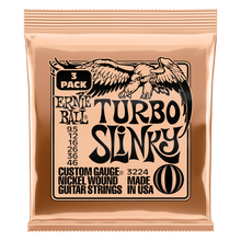 Lade das Bild in den Galerie-Viewer, Ernie Ball Turbo Slinky 9.5-46 (3 Set Pack)
