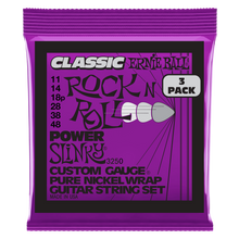 Lade das Bild in den Galerie-Viewer, Ernie Ball Classic Pure Nickel Slinky Set 11-48 (3 Set Pack)
