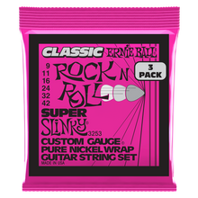 Lade das Bild in den Galerie-Viewer, Ernie Ball Super Slinky Classic Rnr 9-42 (3 Set Pack)

