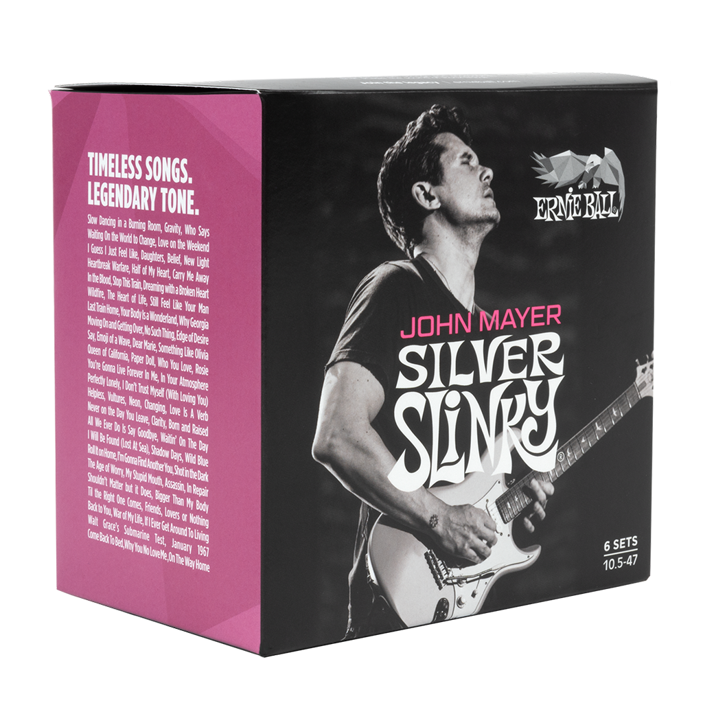 Ernie Ball John Mayer Silver Slinky 10.5-47 6 - Pack