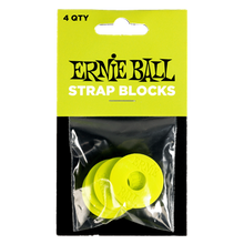 Lade das Bild in den Galerie-Viewer, Ernie Ball Strap Blocks 4 Pack Green
