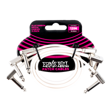 Lade das Bild in den Galerie-Viewer, Ernie Ball 12&quot; Flat Ribbon Patch Cable 3-Pack- White
