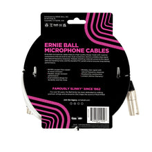 Lade das Bild in den Galerie-Viewer, Ernie Ball 20Ft XLR Microphone Cable White
