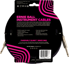 Lade das Bild in den Galerie-Viewer, Ernie Ball 25Ft Braided Straight-Straight Purple Black
