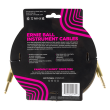 Load image into Gallery viewer, Ernie Ball 10' Braided Straight/Straight Cable - Pay Dirt (Gold)
