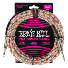 Load image into Gallery viewer, Ernie Ball 18' Braided Straight/Straight Cable - Emerald Argyle

