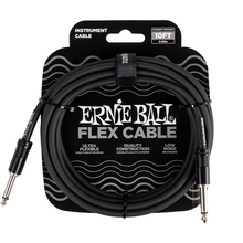 Load image into Gallery viewer, Ernie Ball Flex Instr Cable Straight/Straight 10Ft - Black

