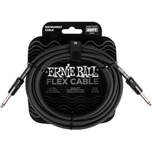 Load image into Gallery viewer, Ernie Ball Flex Instr Cable Straight/Straight 20Ft - Black
