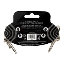 Load image into Gallery viewer, Ernie Ball 3" Flex Patch Cable - Purple - 3-Pack
