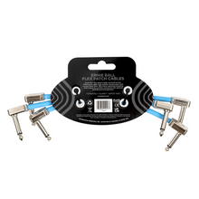 Load image into Gallery viewer, Ernie Ball 6" Flex Patch Cable - Blue - 3-Pack
