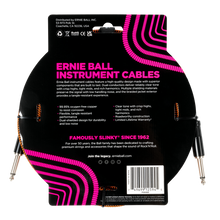 Load image into Gallery viewer, Ernie Ball 10' Braided Cable Straight/Straight - Pumpkin Pie
