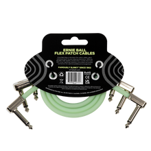 Load image into Gallery viewer, Ernie Ball 12" Flex Patch Cable - Glow In Dark - 3-Pack
