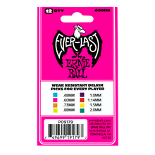 Lade das Bild in den Galerie-Viewer, Ernie Ball Everlast Picks 12-Pack Pink .60mm
