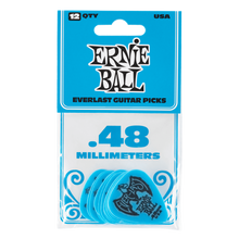 Load image into Gallery viewer, Ernie Ball Everlast Picks 12-Pack Blue .48mm
